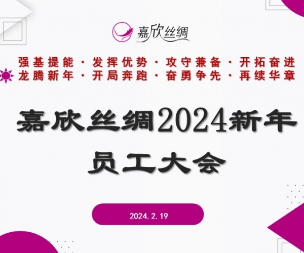 tyc41183太阳成集团丝绸召开2024新年员工大会